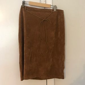 Brown Velvet Skirt